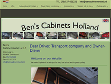 Tablet Screenshot of en.benscabinemeubels.nl